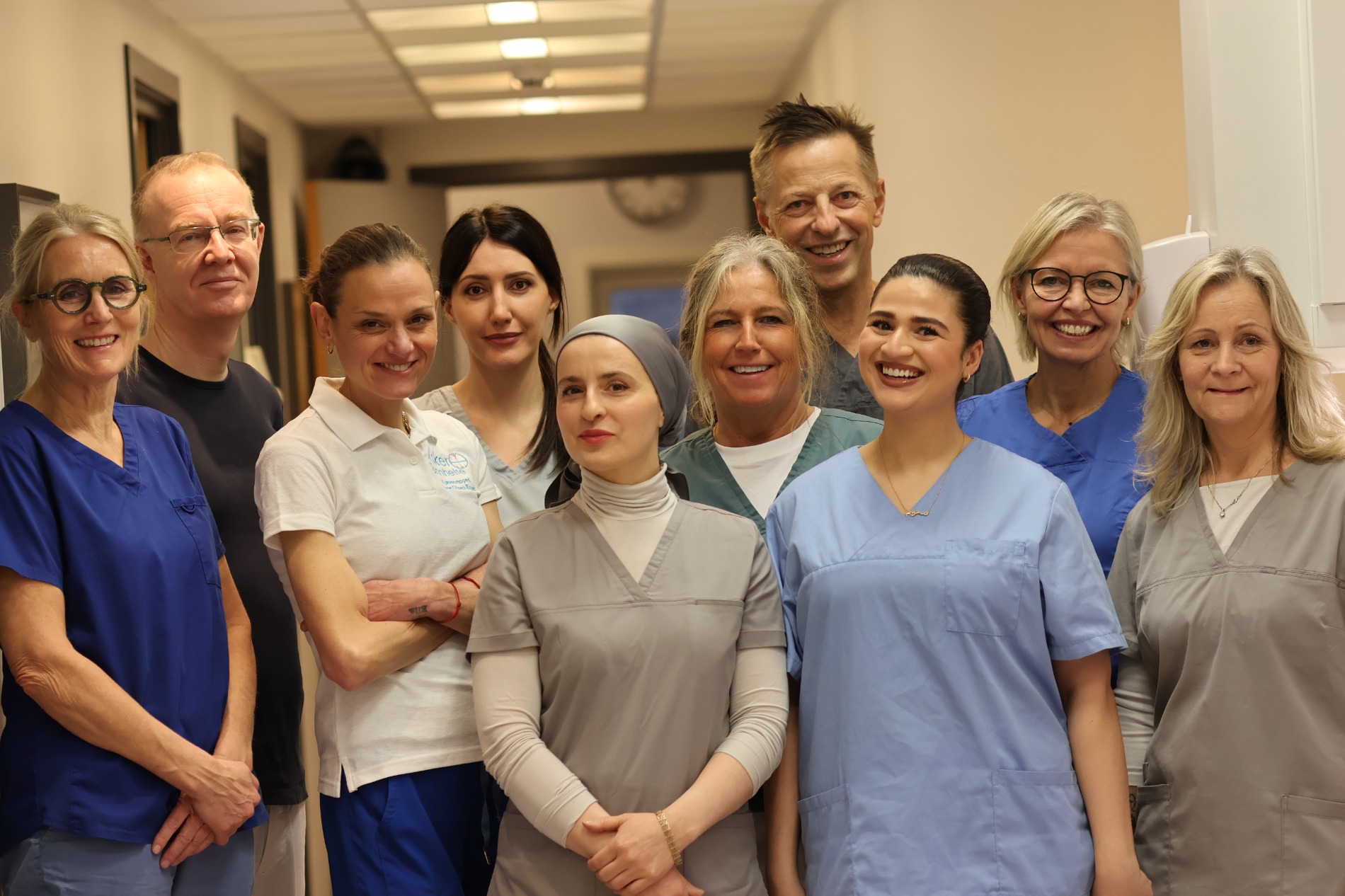 Alle klinikkens ansatte